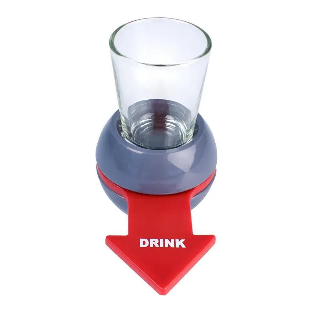 Jogo Roleta Spinner Shot Rio De Ouro Copo 50 Ml E Seta
