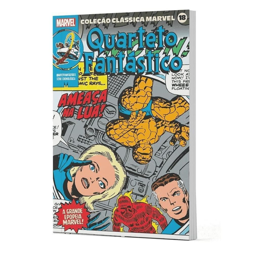Livro Coleção Clássica Marvel Vol. 18 Quarteto Fantástico