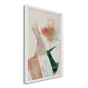 Quadro Decorativo Caricatura Homem com 1 Tela de Parede para Escritório Banheiro Hall 60cm X 90cm Branco
