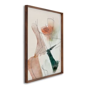 Quadro Decorativo Caricatura Homem com 1 Tela de Parede para Escritório Banheiro Hall 60cm X 90cm Marrom