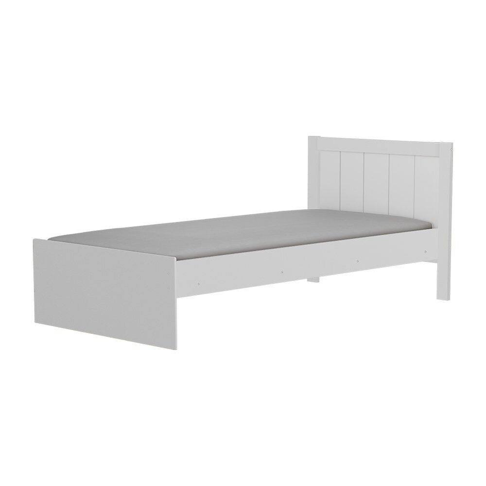 Cama Infantil Babá 100% Mdf Margo Espresso Móveis Branco Brilho