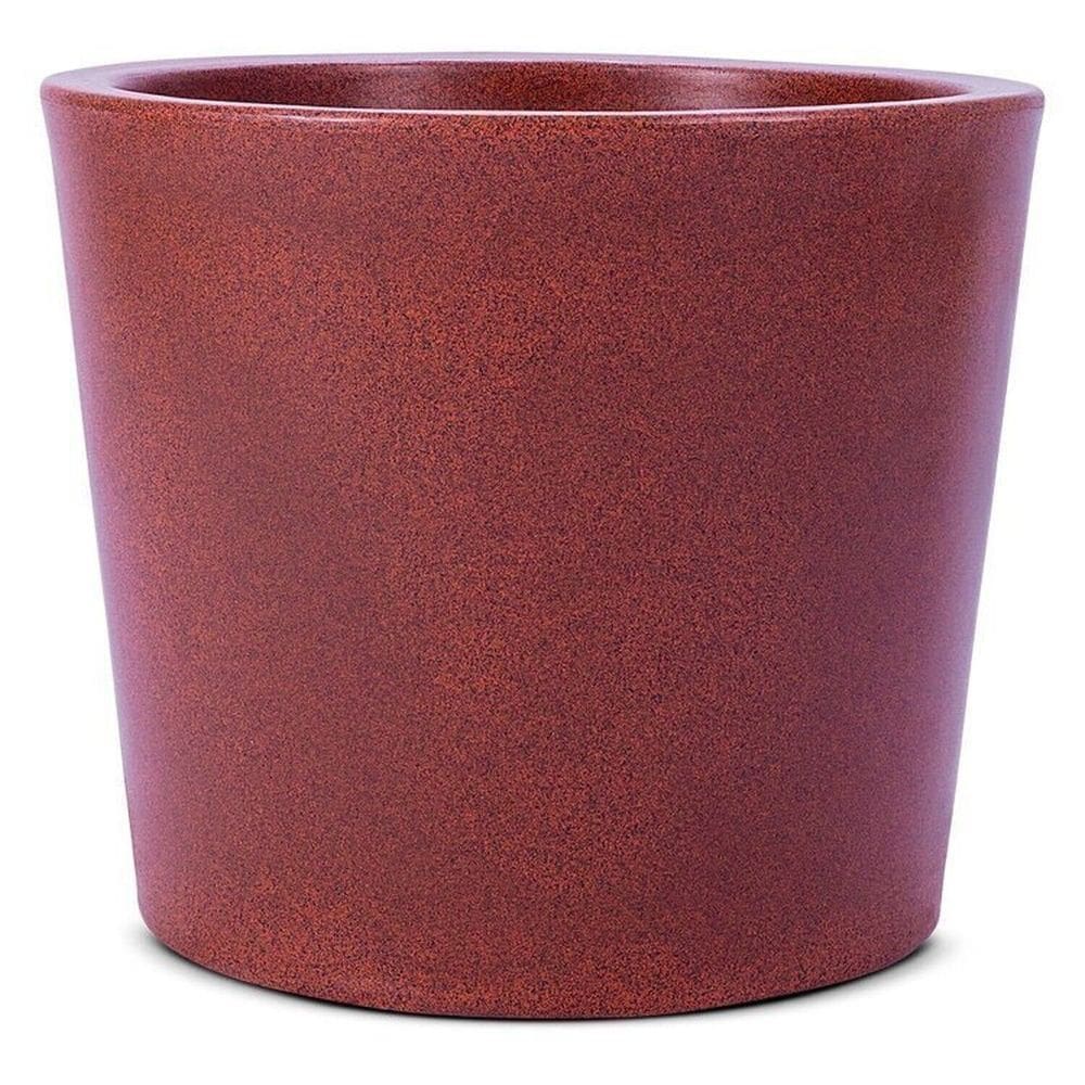 Conjunto de 20 Vasos Decorativo Reto Badi 54 Jardim e Varanda Marrom Avermelhado