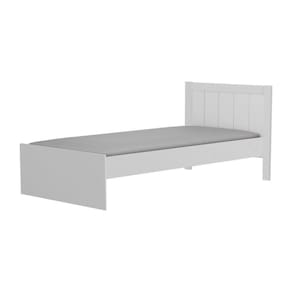 Cama Infantil Babá 100% Mdf Margo Espresso Móveis Branco Brilho