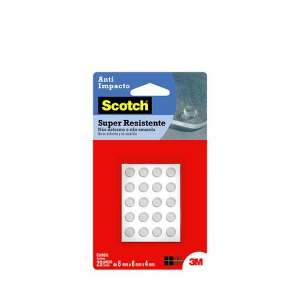 Anti Impacto P Redondo Scotch Com  20 Pcs