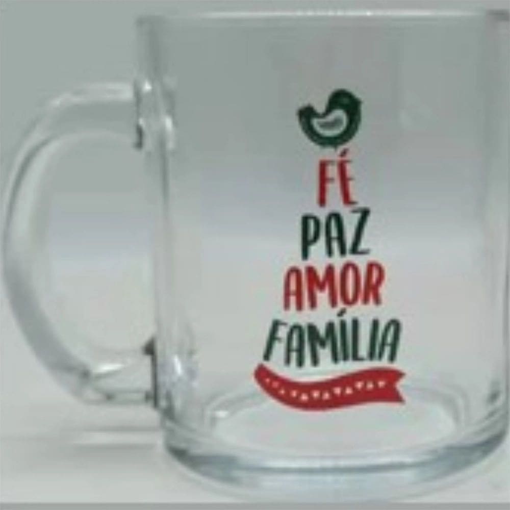 Caneca de Vidro Natal Le Magia 340ml