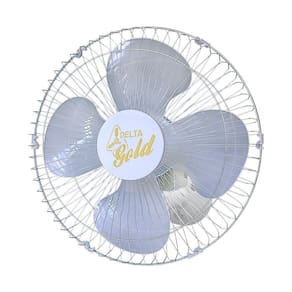 Ventilador De Parede Venti-Delta Gold 50cm Branco / Cromado Bivolt