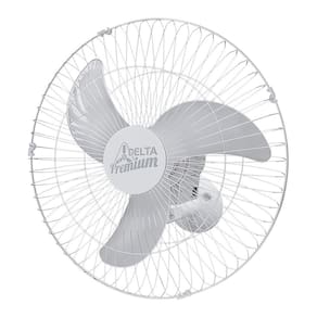 Ventilador De Parede Venti-Delta Premium 60cm Branco / Cromado Bivolt