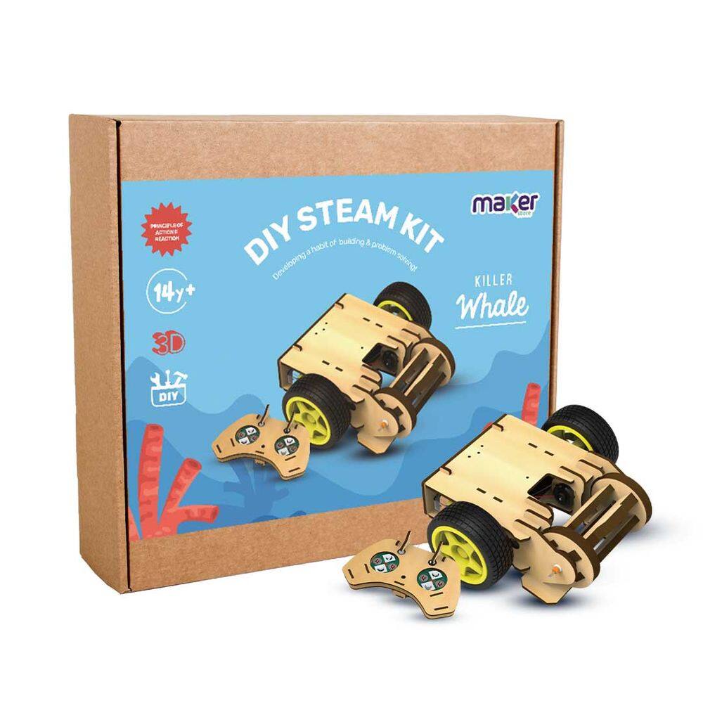 Kit Robótica Educacional MDF STEM Combate Killer Whale