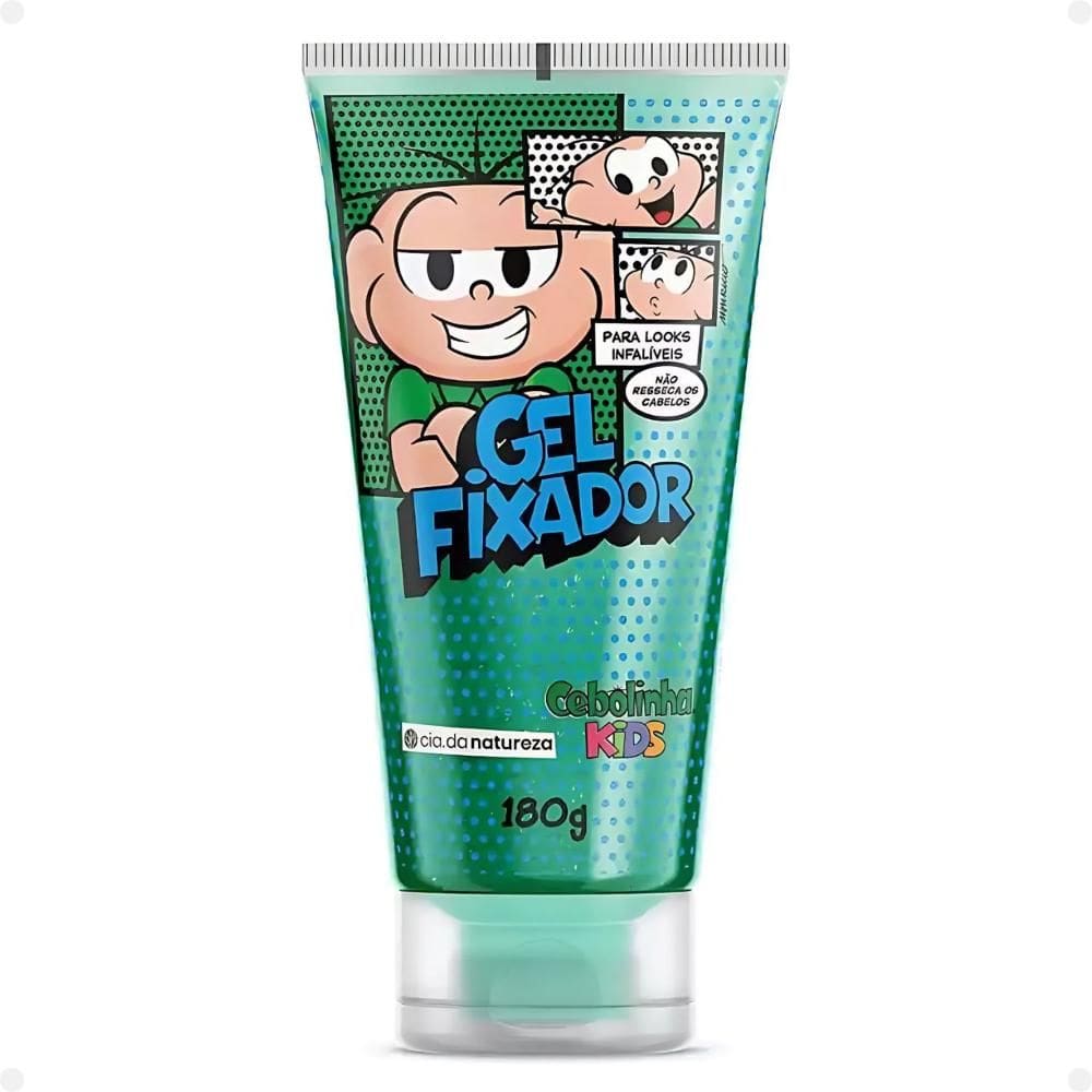 Gel Fixador Cia da Natureza Cebolinha Kids 180g