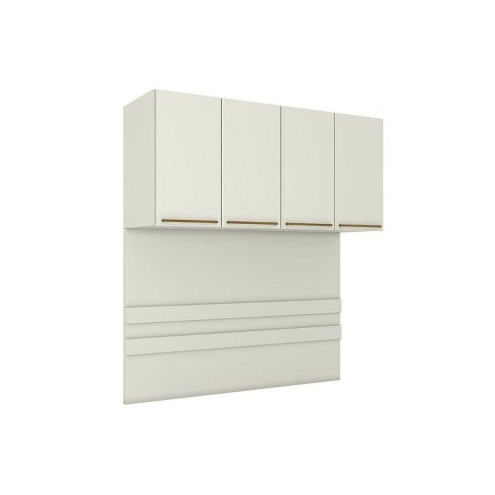 Modulado De Quarto Armário Ponte Aéreo Casal Mc11 Seletto C- 4 Portas Areia - Henn