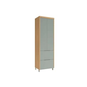 Módulo Cozinha Nesher Marquesa Paneleiro C- 2 Portas E 2 Gavetas 70cm Nature-verde - Nesher