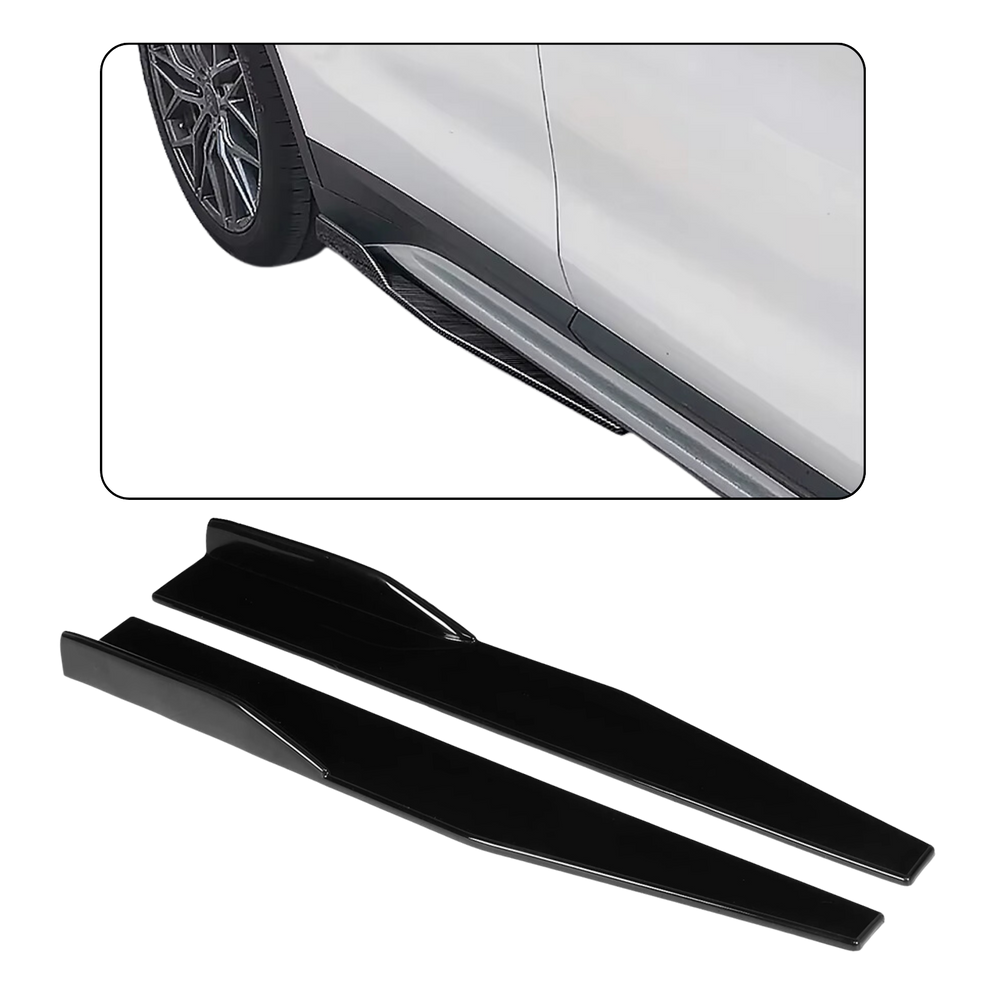 Saia Lateral Universal Spoiler Ajustável Preto Metálico Golf
