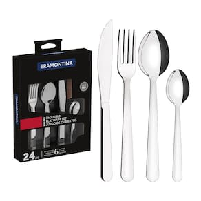 Jogo de Talheres 24 Peças Tramontina Malibu 23798046 Inox