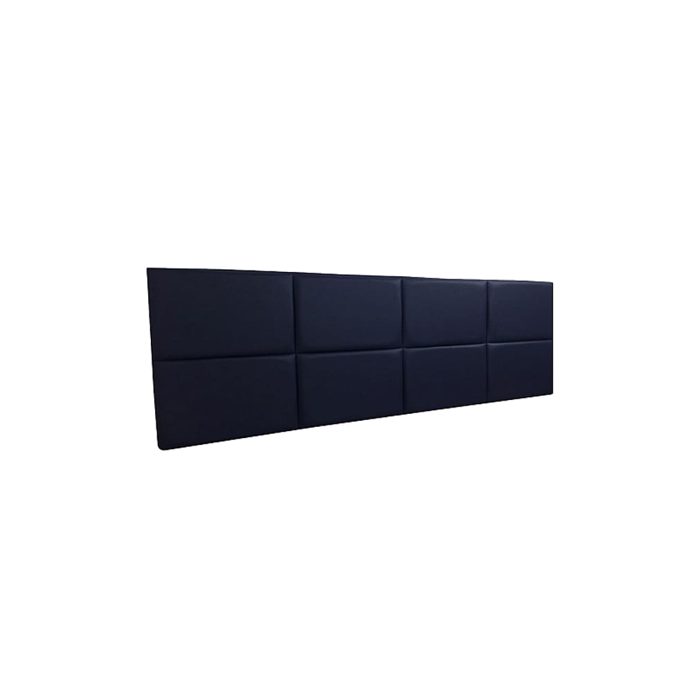 Cabeceira Estofada Queen 8 Blocos Não é Segredo Courvin Azul Marinho 160x60