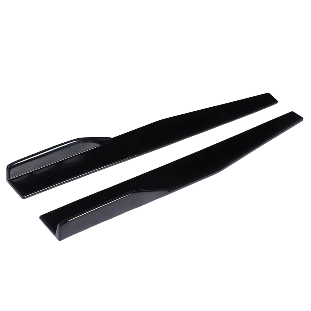 Saia Lateral Universal Spoiler Regulável Preto Metálico VW M