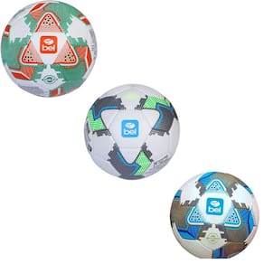 Bola de Futebol Bfc 300 Tamanho 5 Oficial Treino Campo Resistente 32 Gomos Costurado Bel