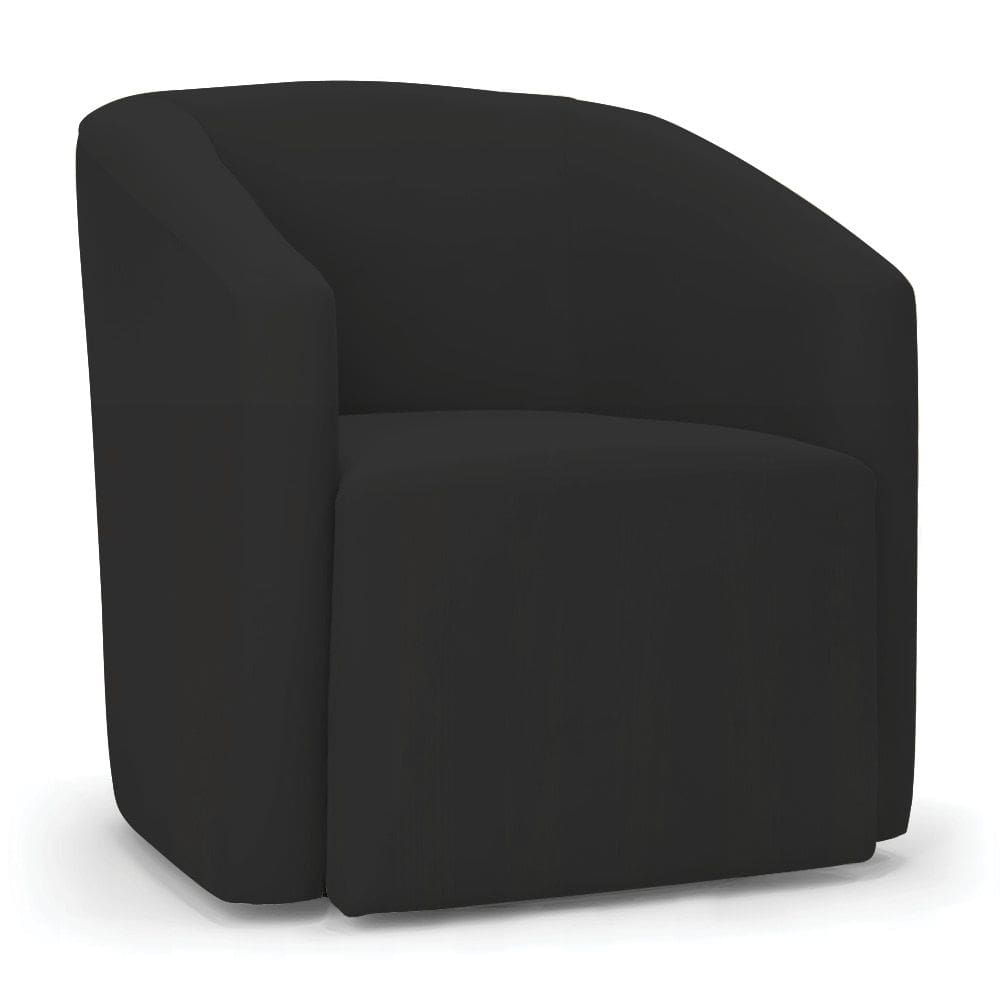 Poltrona Decorativa Orgânica Stella Max Veludo Preto D03 - D`Rossi
