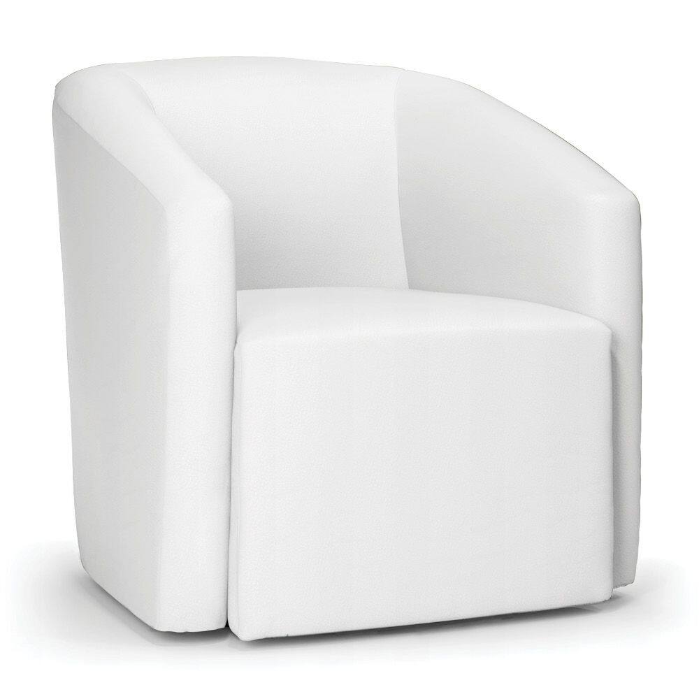 Poltrona Decorativa Orgânica Stella Max Sintético Branco D03 - D`Rossi