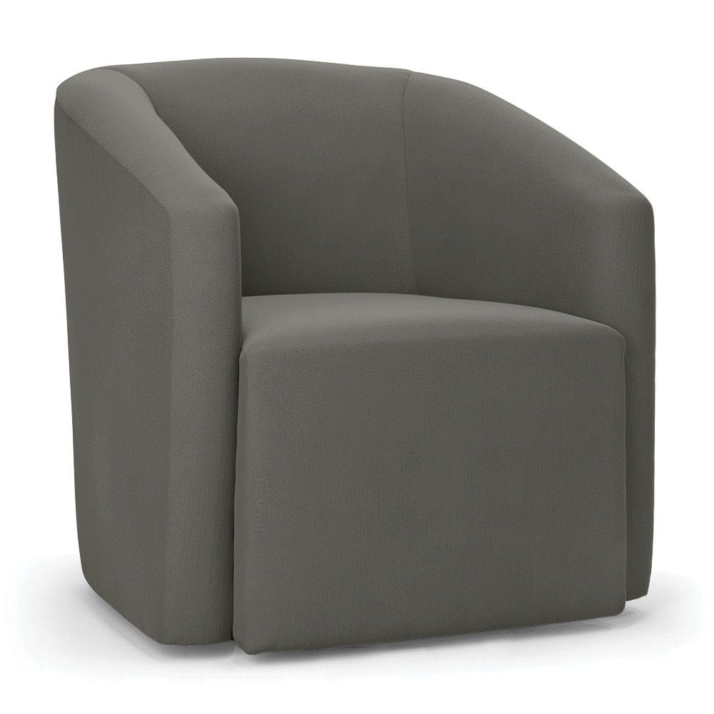 Poltrona Decorativa Orgânica Stella Max Suede Grafite D03 - D`Rossi