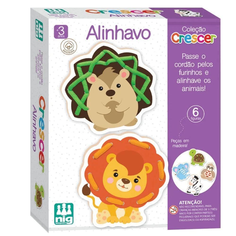 Jogo Alinhavo Crescer - Nig Brinquedos