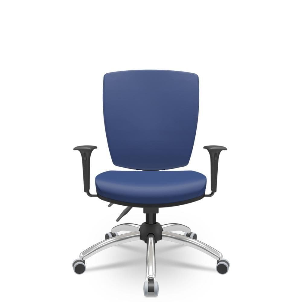 Cadeira Altrix Espaldar Alto Vinil Azul