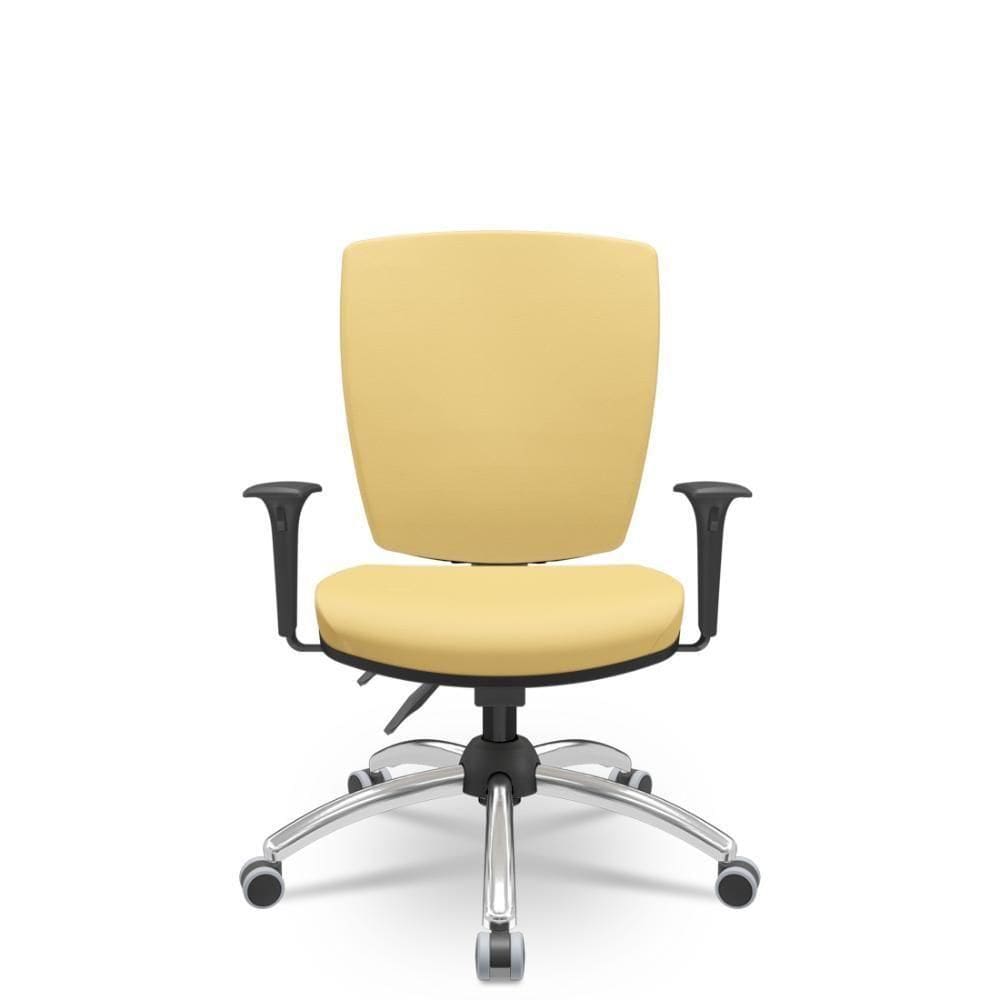 Cadeira Altrix Espaldar Alto Vinil Amarelo