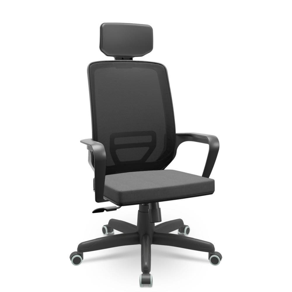 Cadeira Adrix Poliester Cinza Elegante
