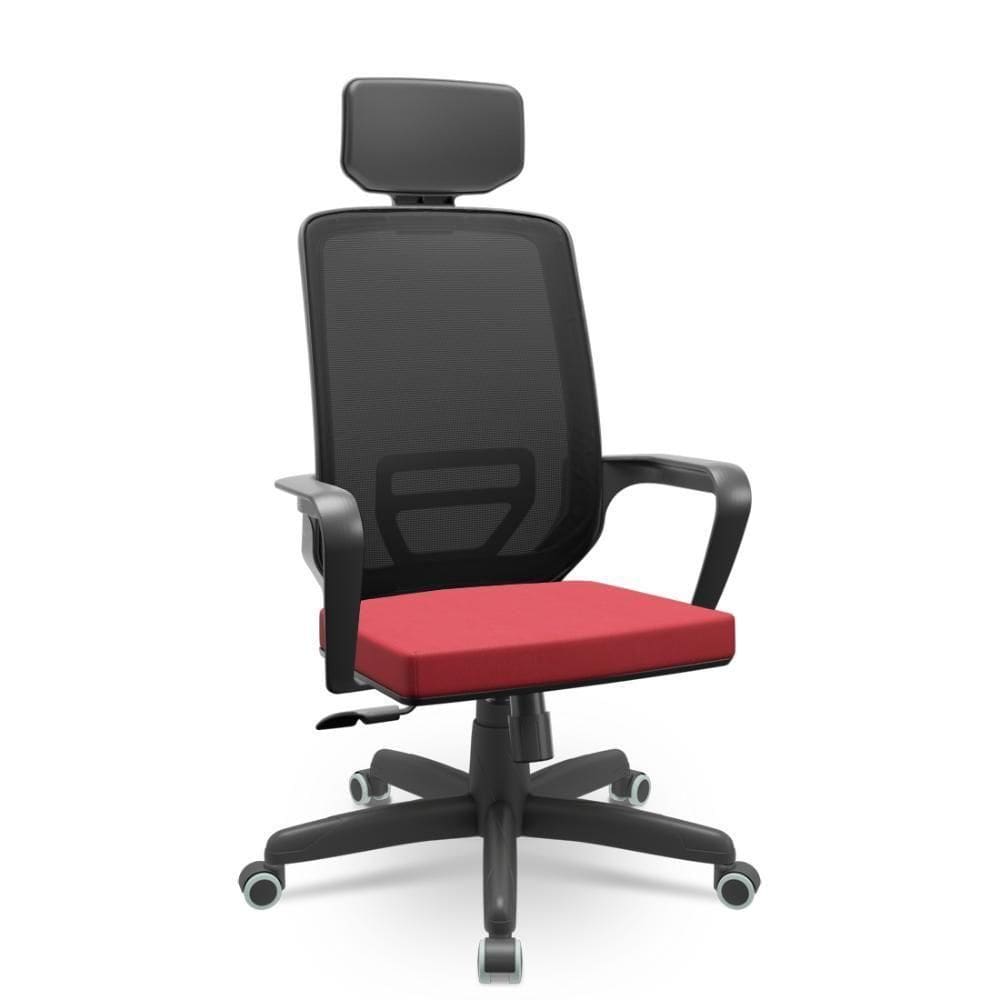 Cadeira Adrix Poliester Vermelho Vibrante