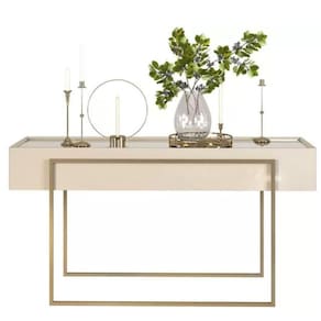 Aparador Buffet Pilar Com Espelho Sala De Jantar Off White - Fabrica 1 Móveis