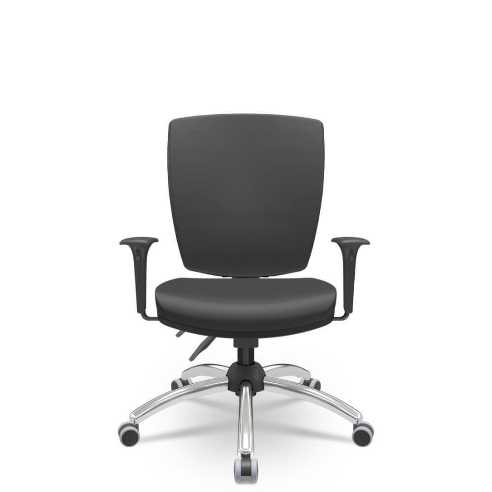 Cadeira Altrix Espaldar Alto Vinil Preto
