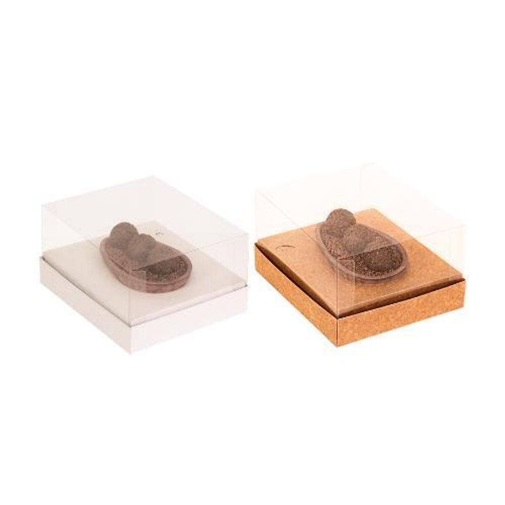 Caixa Ovo Colher Pascoa Ajustavel 250/350G Dupla Face 5 Un