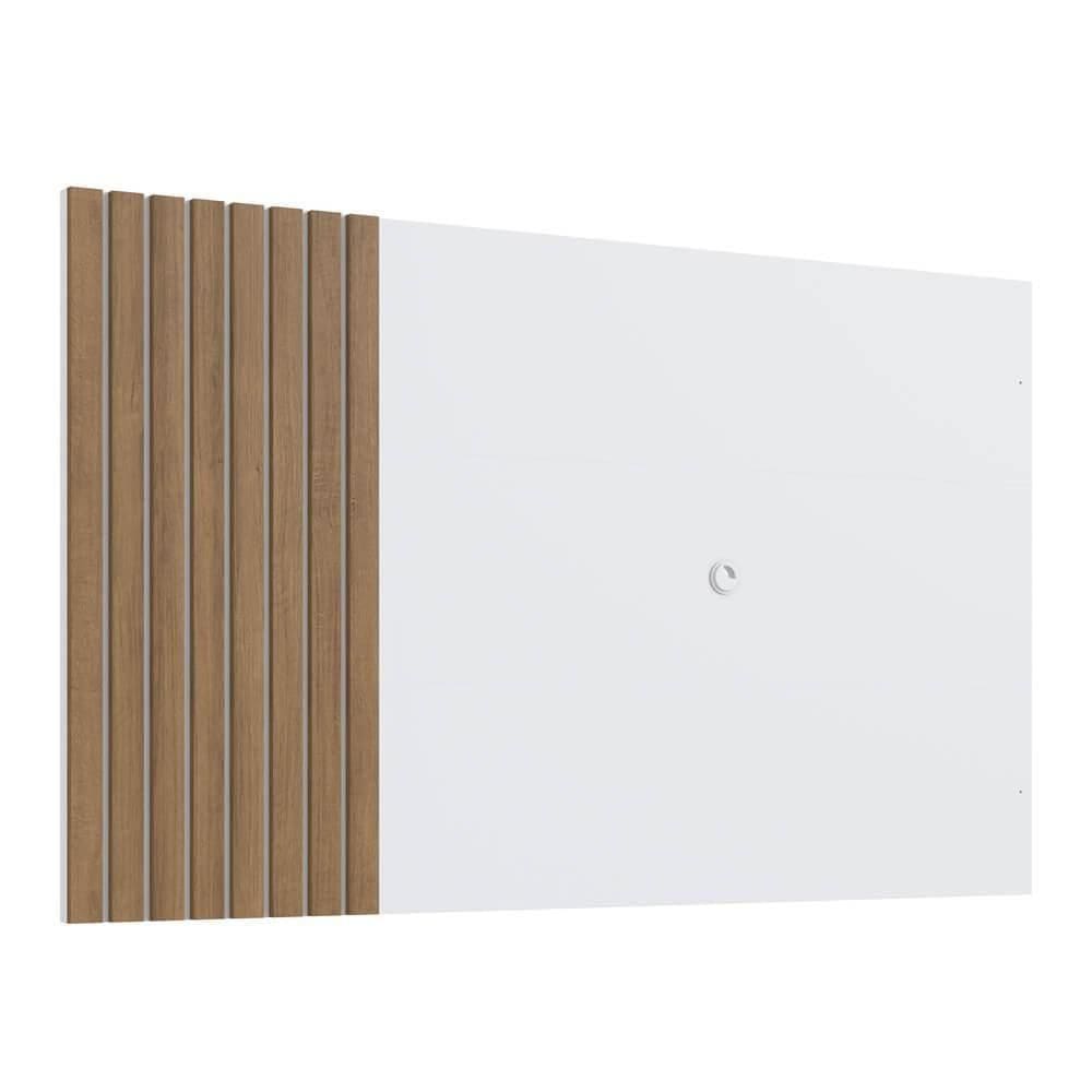 Painel Para Tv 65 Polegadas Ripado 180cm Branco Mel Proddy