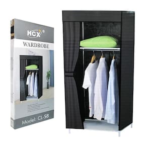 Guarda Roupa Portatil Sapateira Armario Organizador Cabideiro Dobravel Brinquedos Arara Praia Cor:vermelho