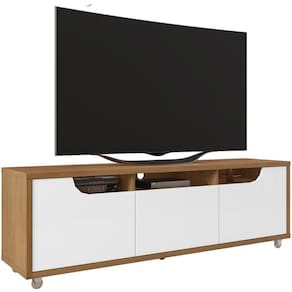 Rack Bancada Para Tv 60 Pol 160cm 11079 Cedro Branco Dcasa Cedro Branco