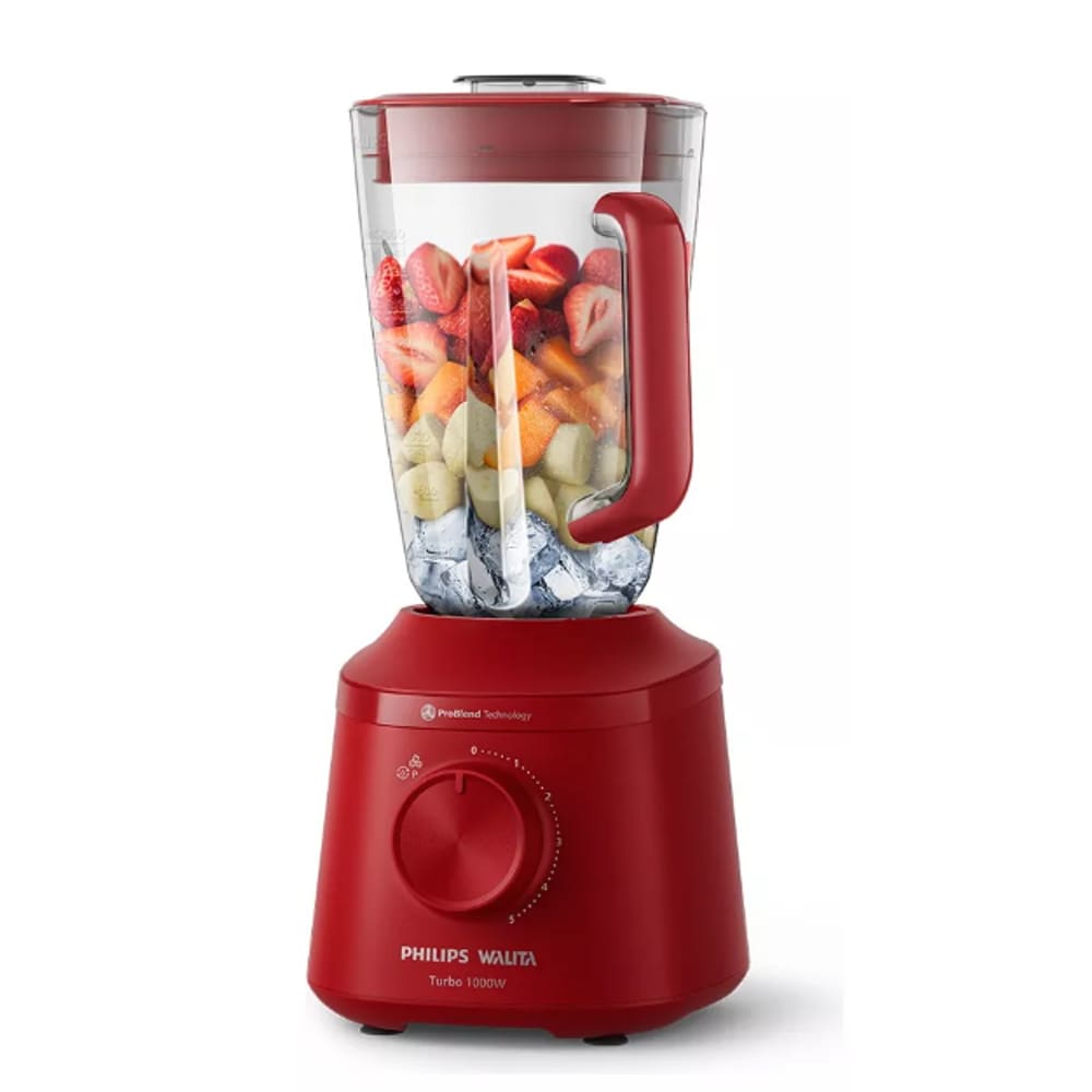 Liquidificador Walita 1000W 4 Laminas 5 Velocidades Jarra 3L Vermelho 220V