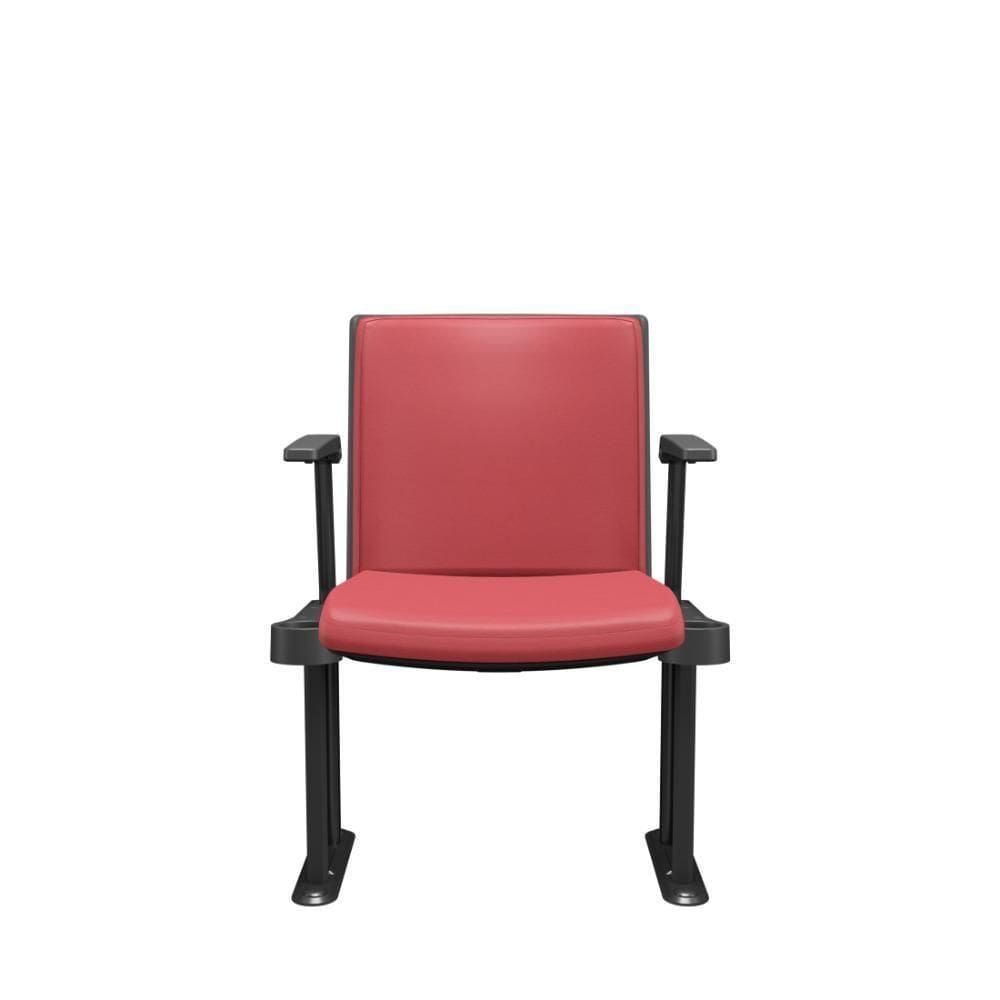 Cadeira Audiplax Auditório Vinil Vermelho