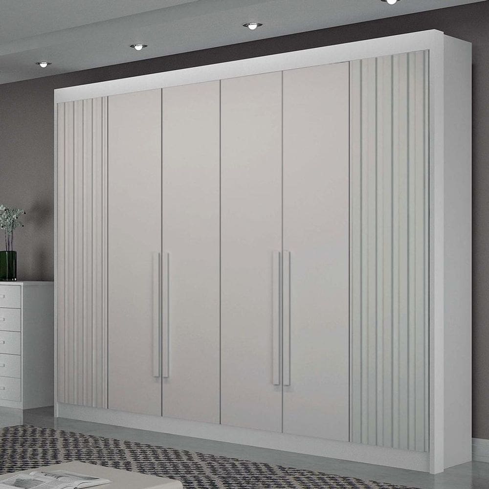 Guarda-Roupa Casal São Carlos 6 PT 6 GV Branco
