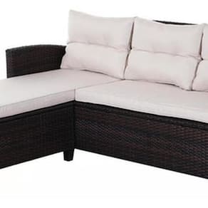Conjunto Modular Sala De Estar Varanda Jardim - Rattan Vime