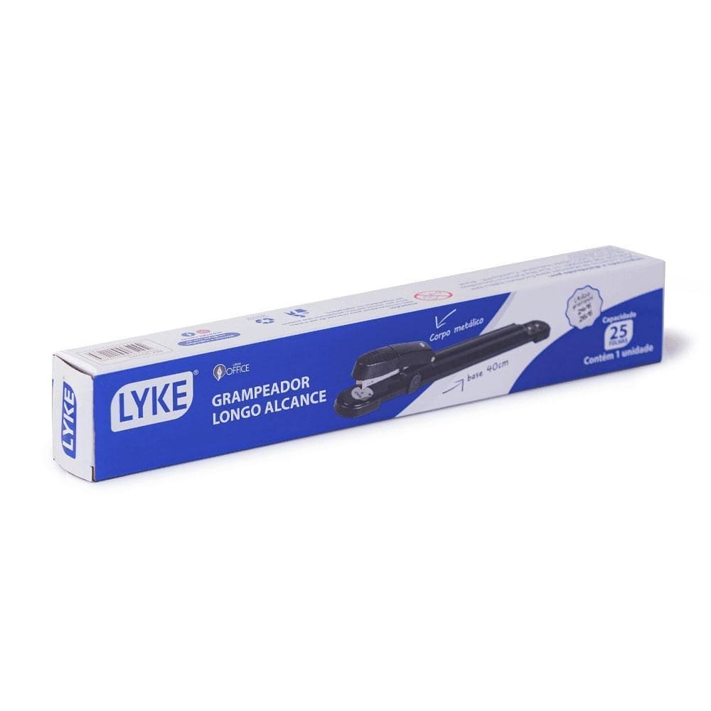 Grampeador Metalico Longo 24/6 26/6 25Fls Lyke