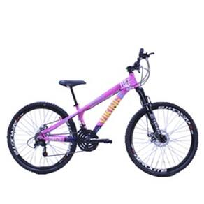 Bicicleta Vikingx 26 Câmbios Importados 21V Aero Rosa Azul