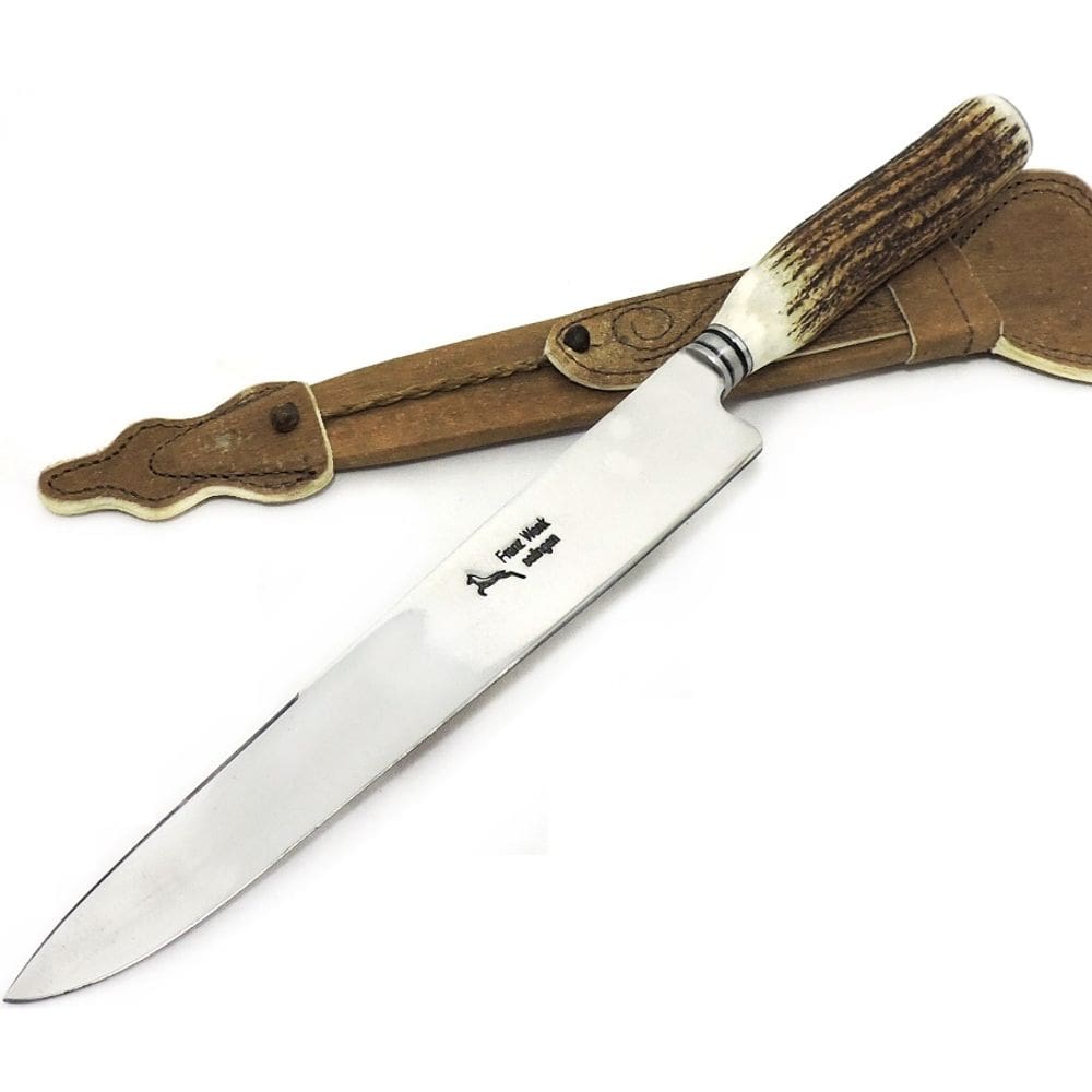 Faca Franz Wenk Solingen Cabo Chifre Cervo - Lâm. 23 cm.
