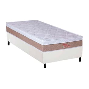 Cama Box Solteiro: Colchão Ortopédico Orthoflex Foggia Premier + Base Crc Courano White(88X188)