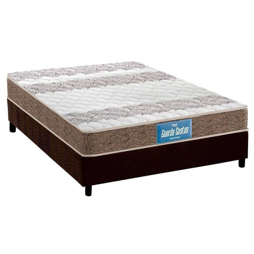 Cama Box Casal: Colchão Ortopédico Probel D33/Ep Double Face + Base Brown(138X188)