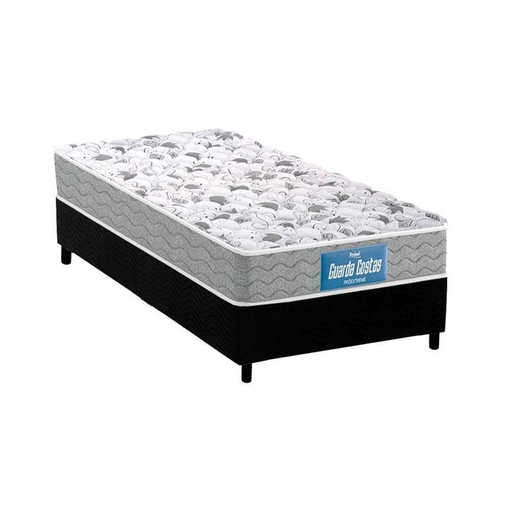 Cama Box Solteiro: Colchão Anatômico Probel D45/Ep Plus + Base Black(88X188)