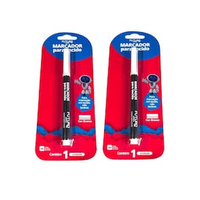 Kit 5 Canetas Marcador De Tecido Branco Traço De 1Mm Até 2Mm