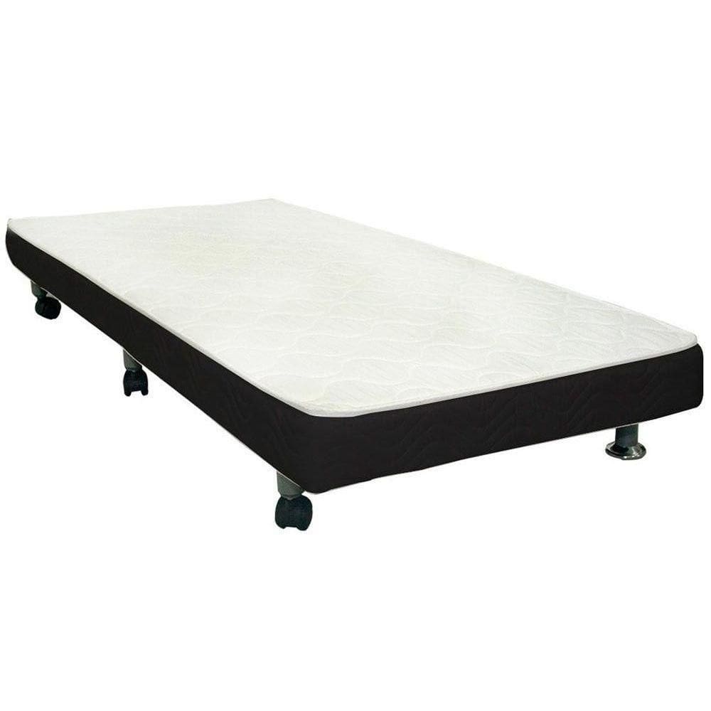 Cama Box Base C/auxiliar Solteiro Revolution Courano Nero Black (88x188) - Ortobom