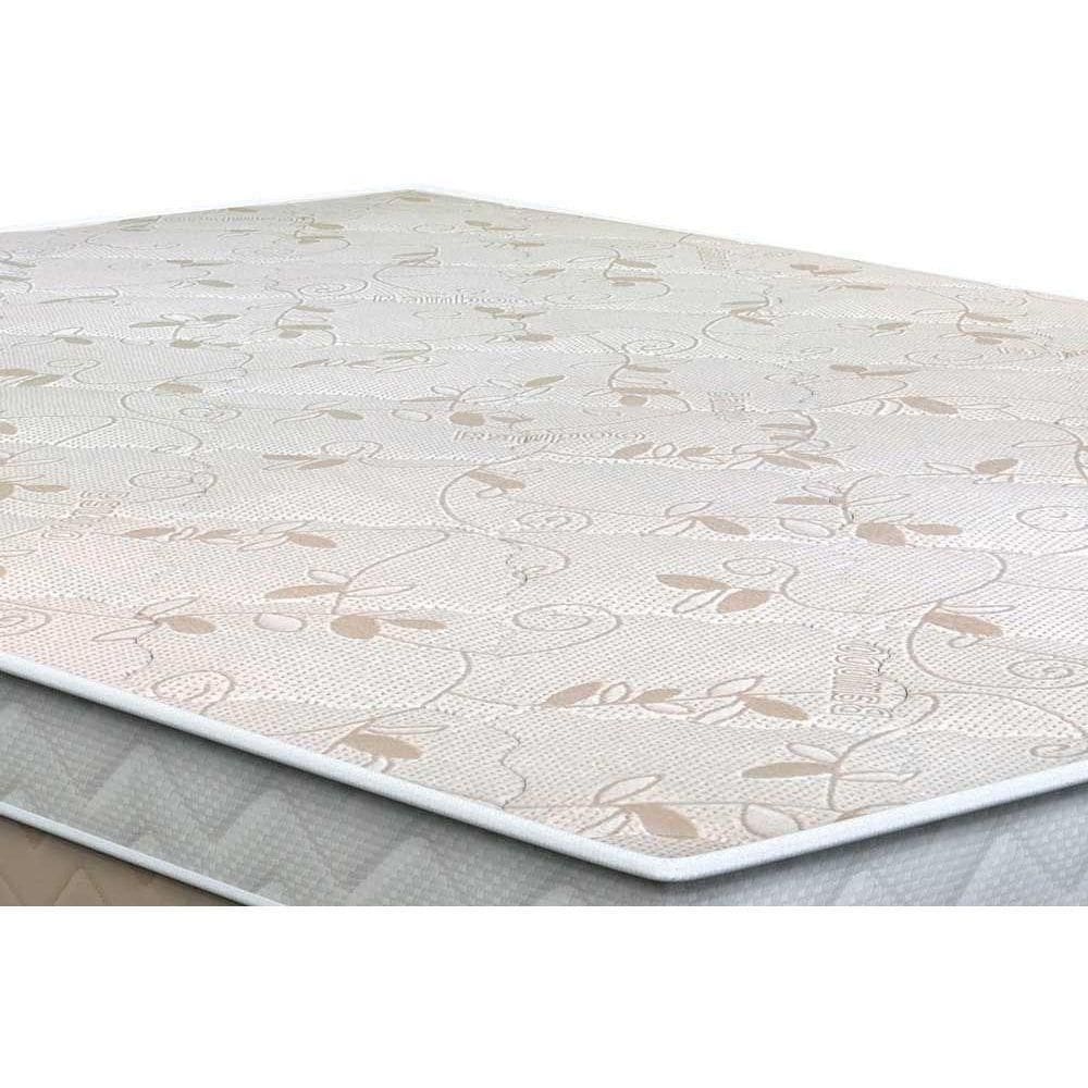 Cama Box Casal: Colchão Molas Bonnel Orthoflex Florença + Base Crc Suede Clean(138X188)