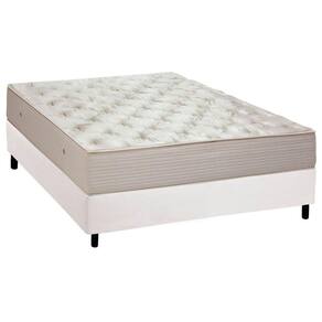 Cama Box Casal: Colchão Molas Ortobom Hotelaria Multilastic Orthotel Superluxo + Base White(138X188)