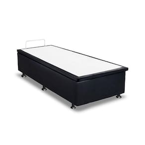 Cama Box Baú Casal Universal Courano Nero Black (138x188x35) - Ortobom