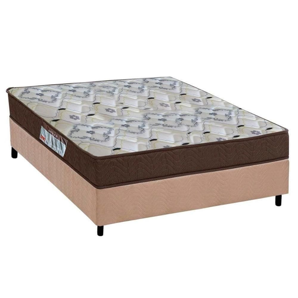 Cama Box Viúva: Colchão Ortopédico Ortobom D45/Ep Anatômico Fort Tech Iso 150 + Base Clean(128X188)
